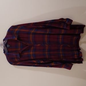 Plaid tunic top